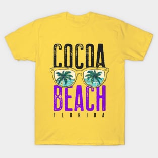 Cocoa Beach Florida Shirts and Gifts Palm Trees Retro Souvenir Florida T-Shirt